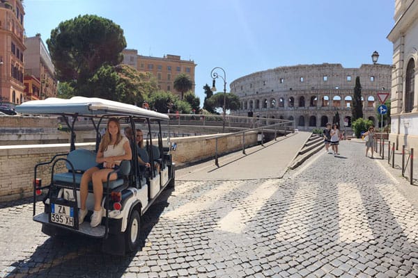 the-colosseum-and-the-golf-cart